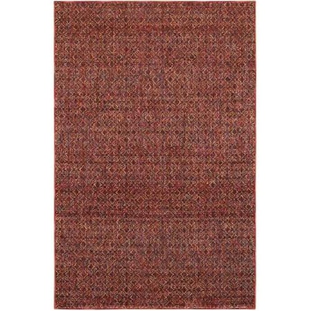 Oriental Weavers 2 x 12 ft. 6 in. Atlas Area Rug, Red and Rust A8048K076365ST